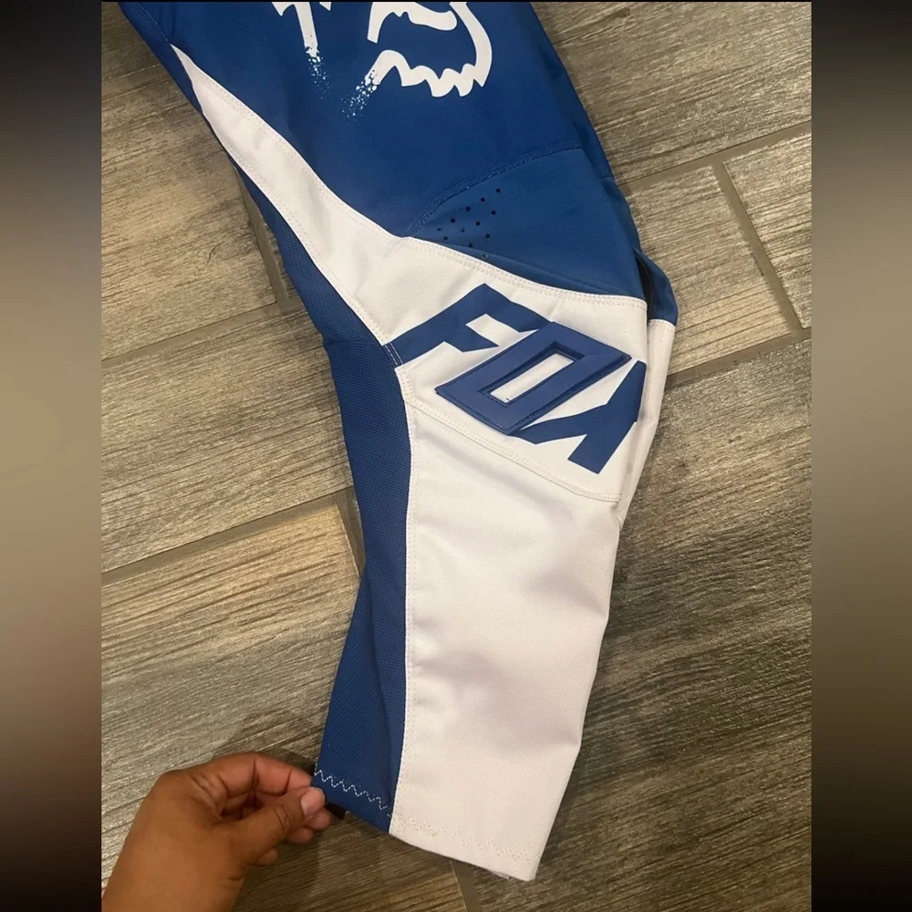 BOYS FOX RACING 180 LUX BLUE PANTS